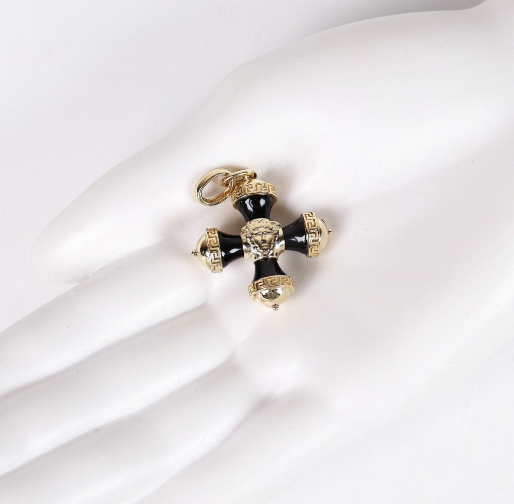 14K and Onyx Cross Pendant (Pendant only)