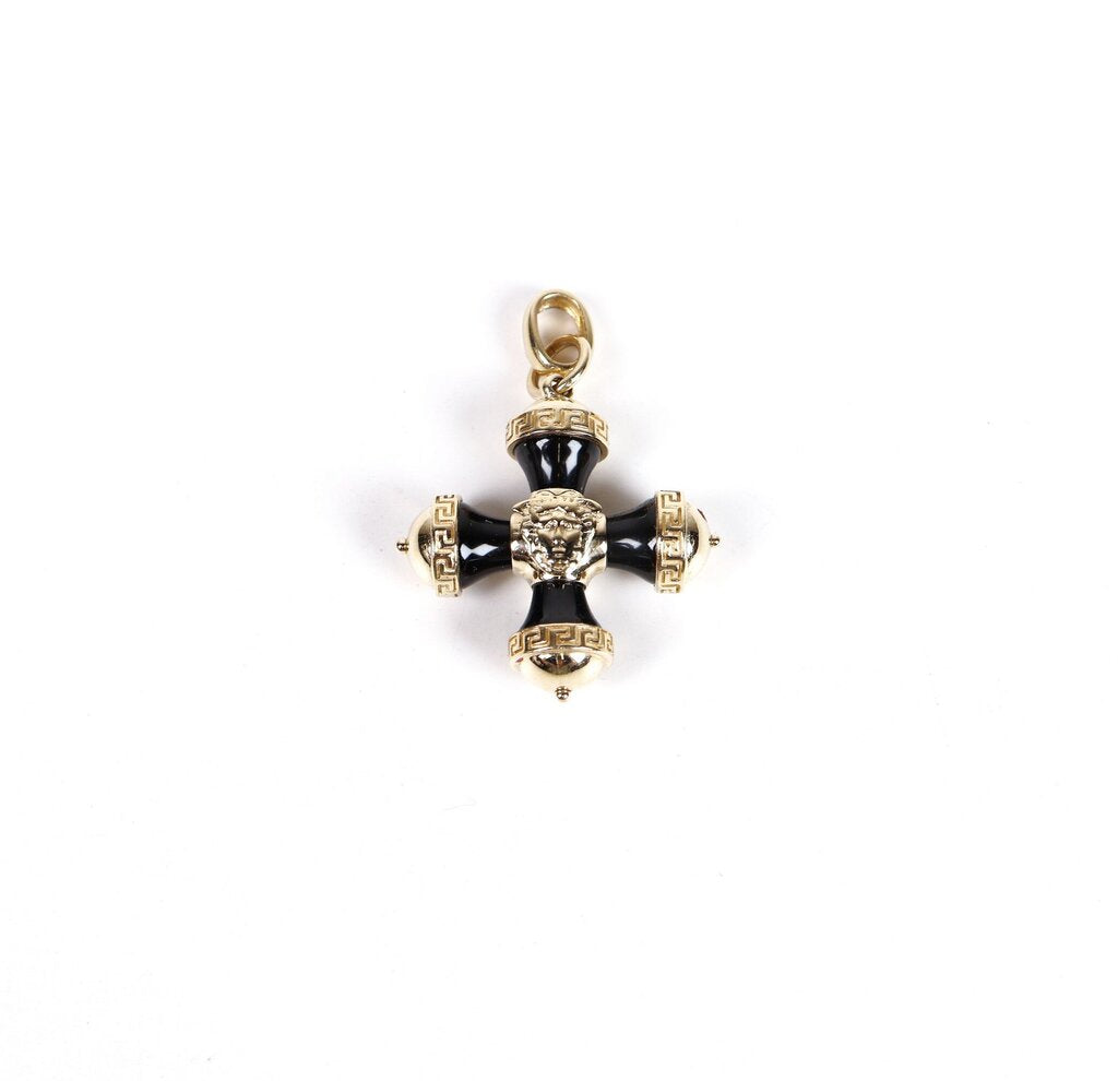 14K and Onyx Cross Pendant (Pendant only)