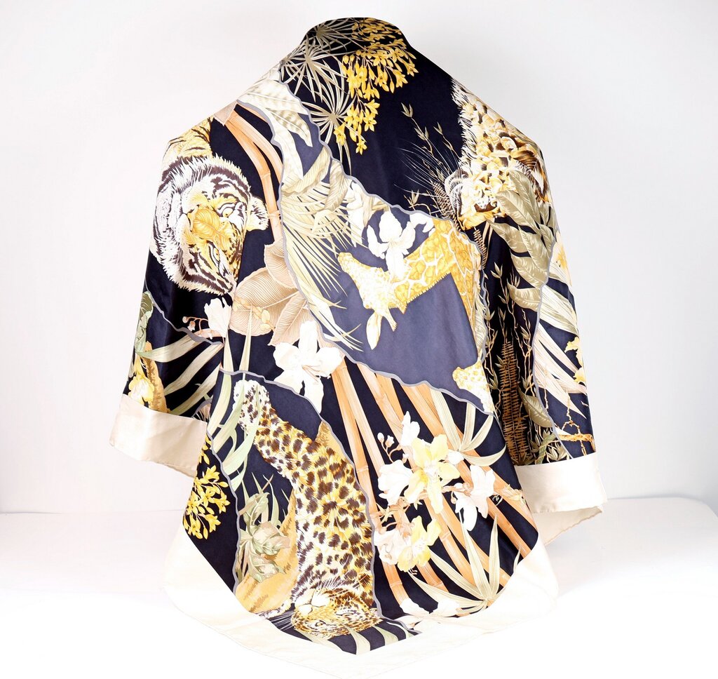 Jungle Print Silk Scarf