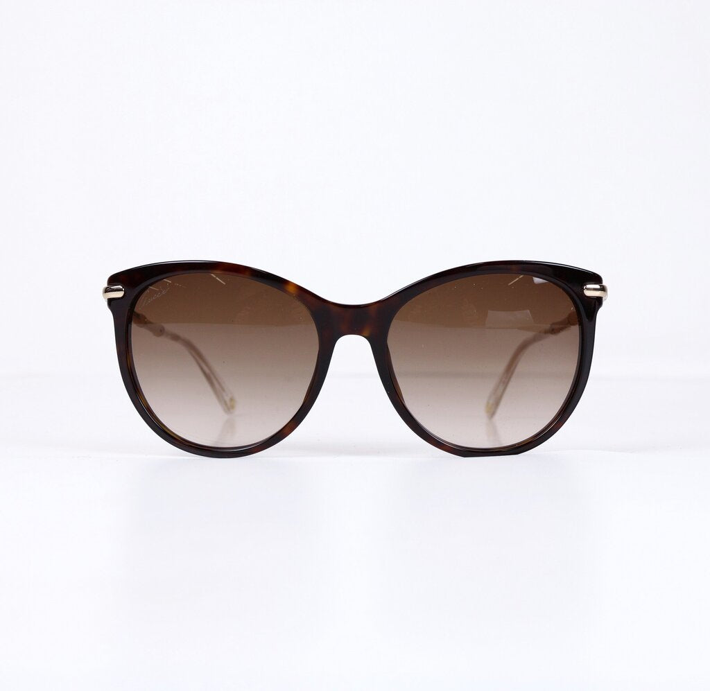 Black Sunglasses w/Gold Bamboo Arms