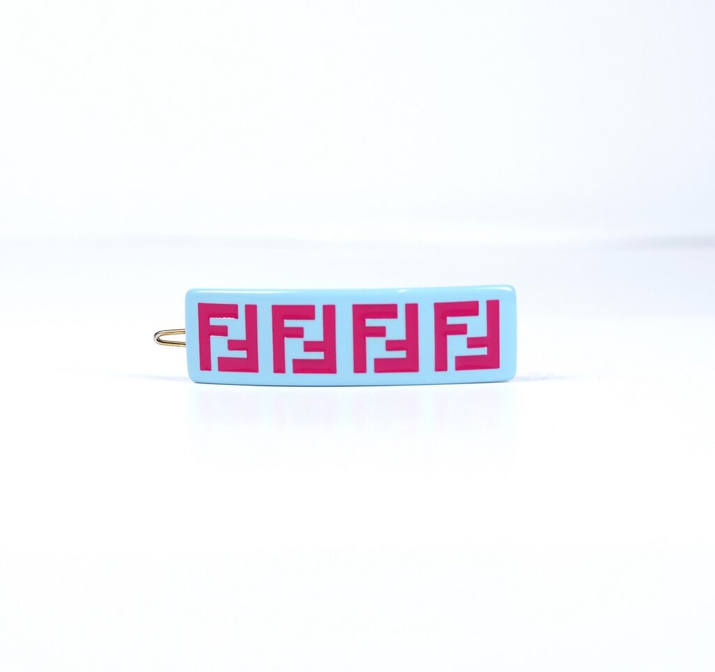 Fendi Logo Acrylic Barrette