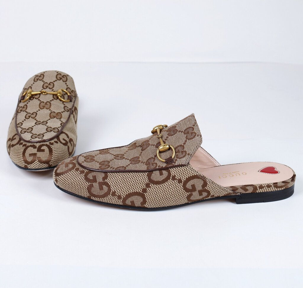 Monogram Mules with Heart Heel (38/8)