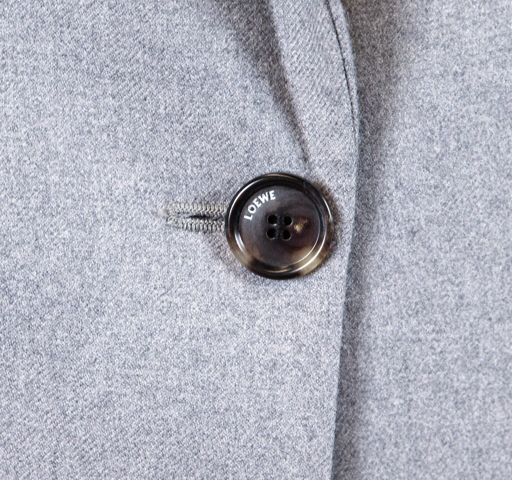 Grey Wool Long Blazer (S)
