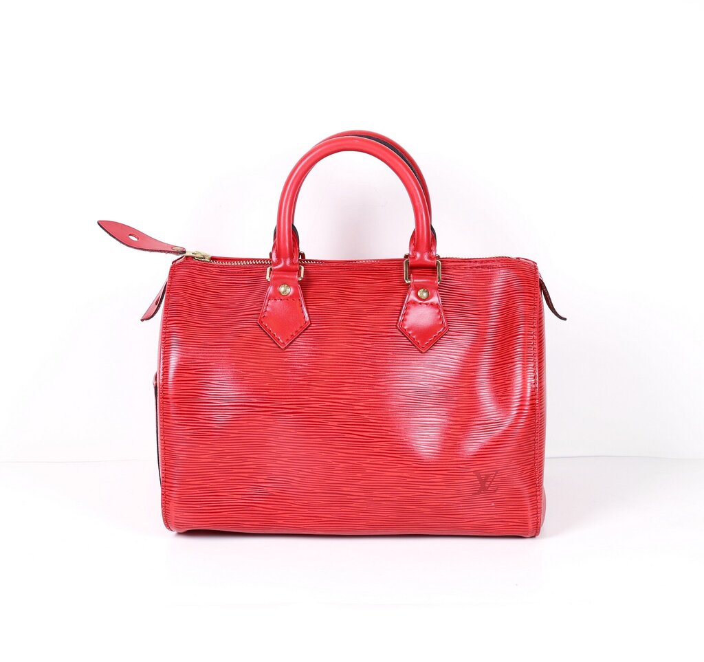 Red Epi Leather "Speedy 25" Bag