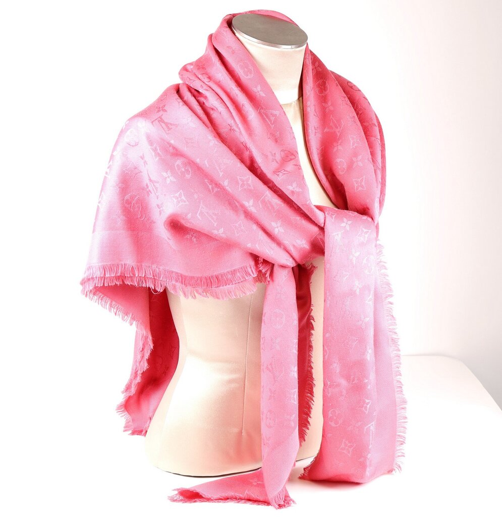 Pink LV Monogram Shawl/Scarf
