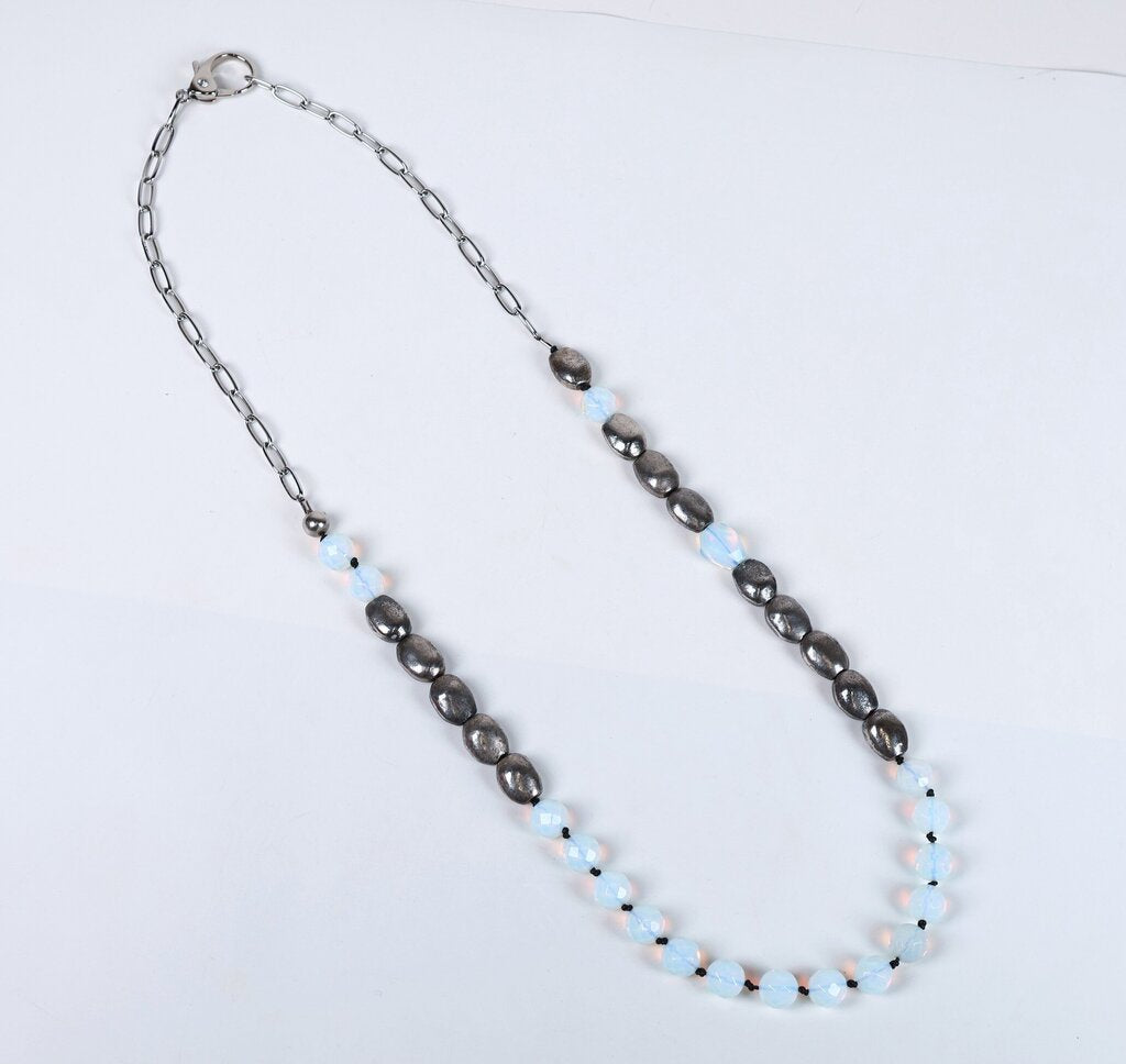Opalite/Tibetan Silver Necklace