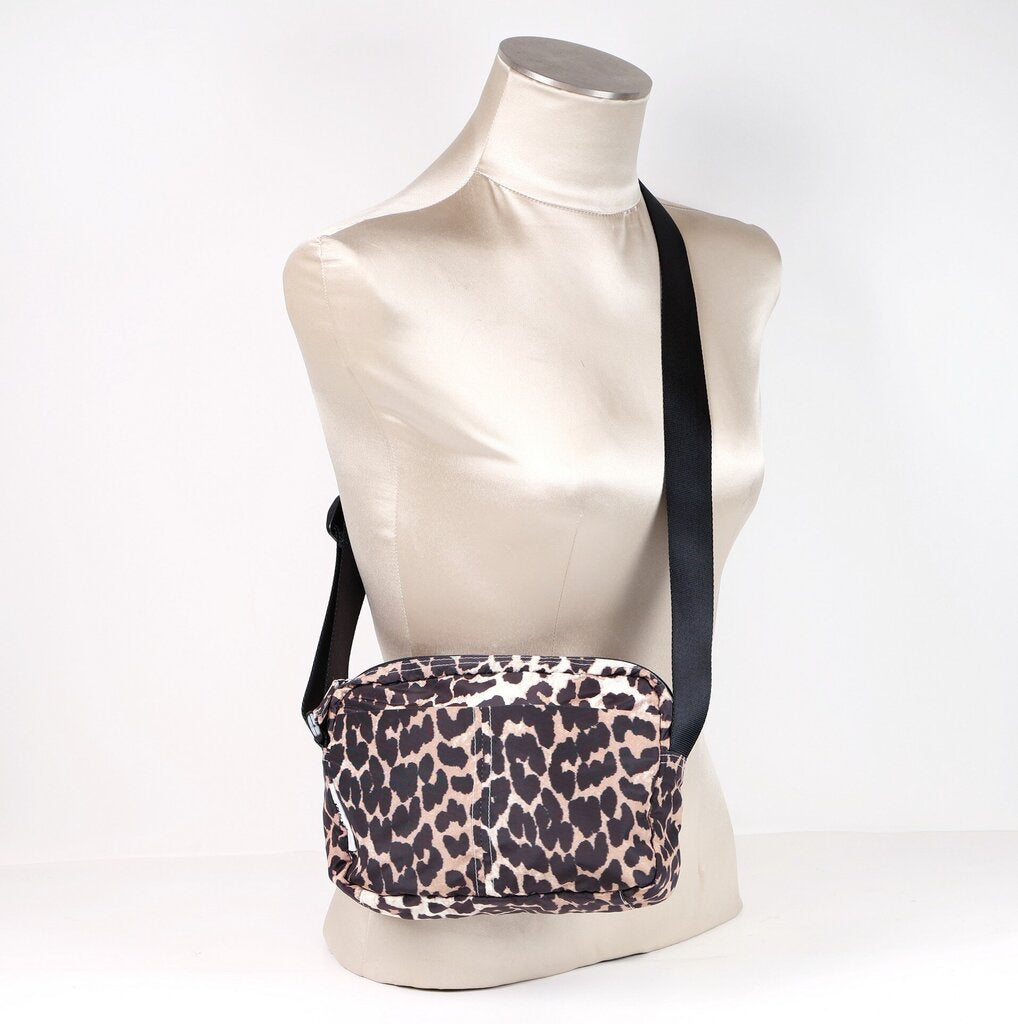 Cheetah Print Nylon Camera Bag