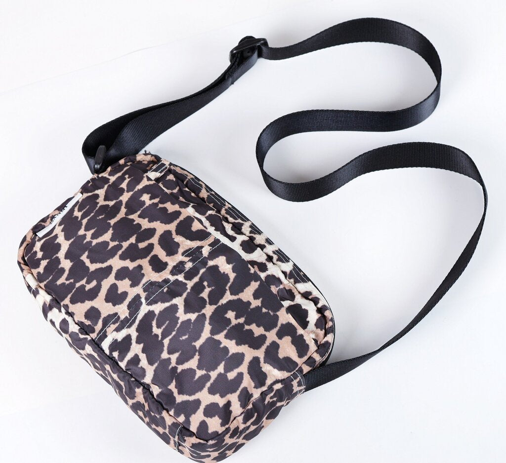 Cheetah Print Nylon Camera Bag