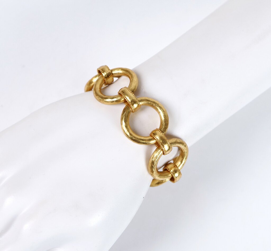24K Gold Plate Link Bracelet
