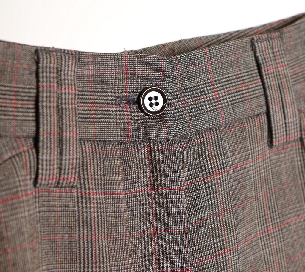 "Menswear Plaid" Brown Trouser (S/4)