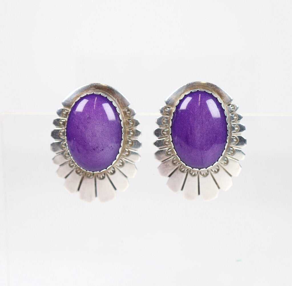 Sterling and Sugilite Earrings