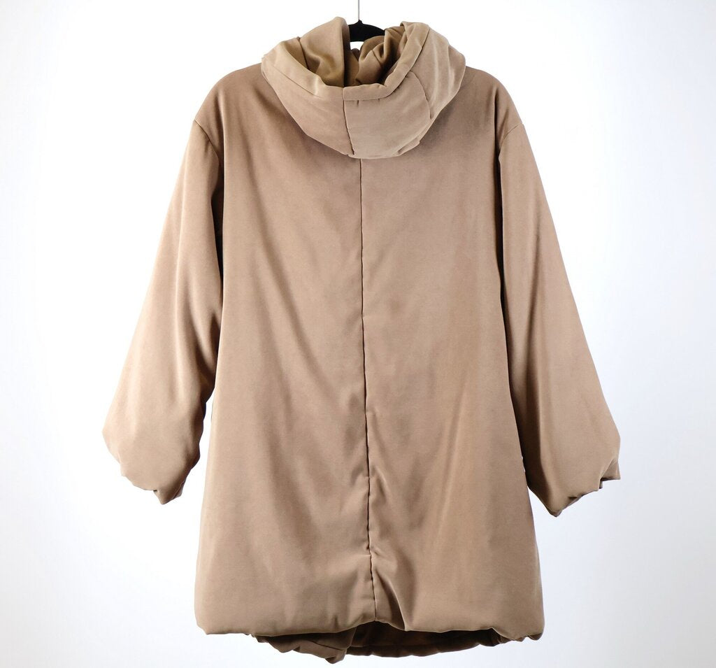 Tan Puffy Double Breasted Coat (8)