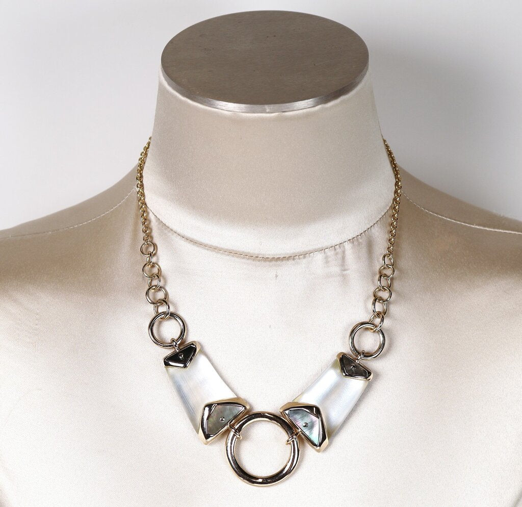 Lucite Necklace 'Horse Bit' Necklace