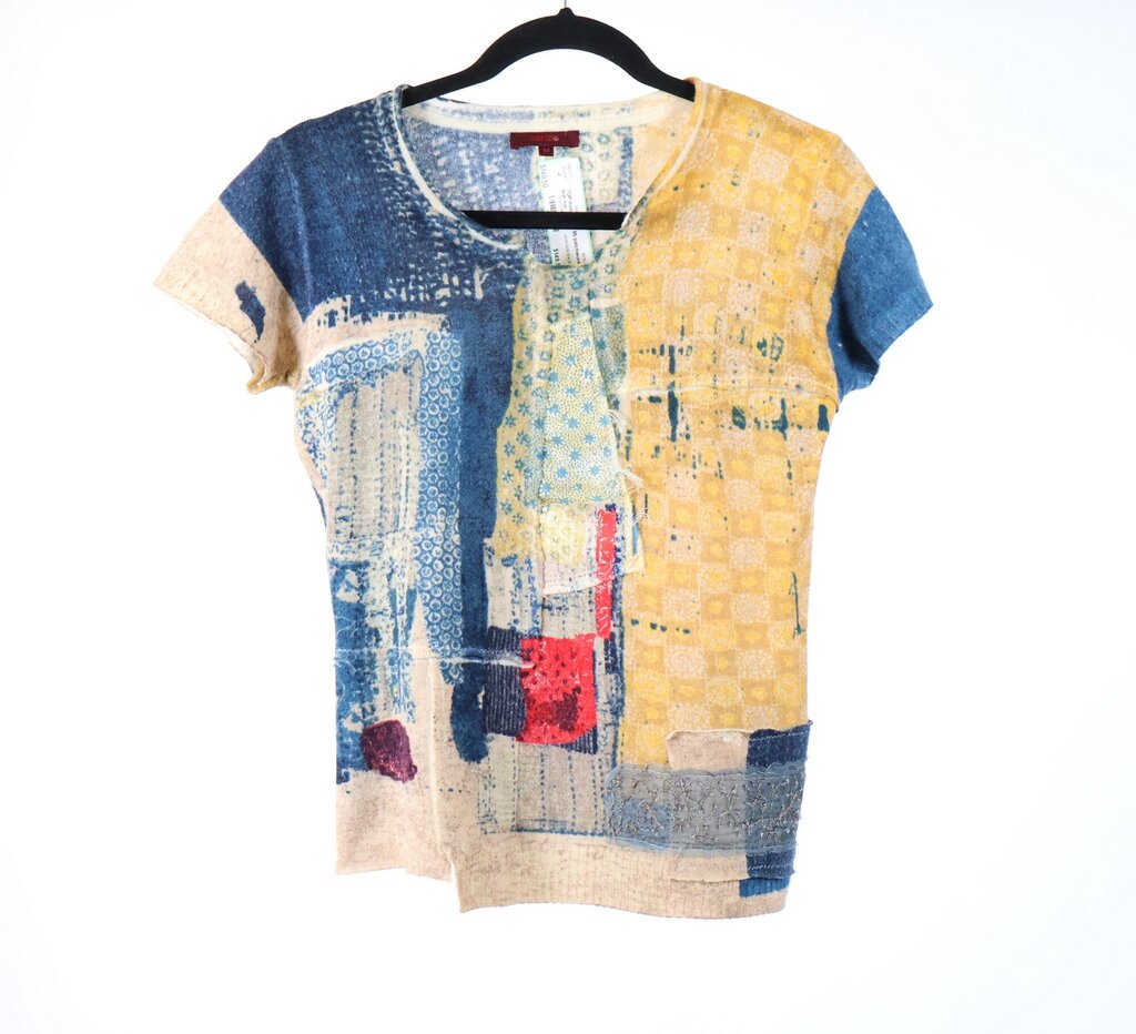 Patchwork Knit Top (M)
