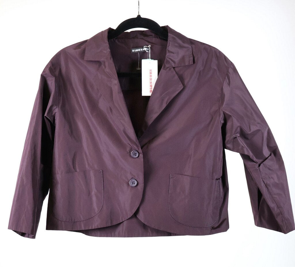 Eggplant Cropped Blazer (M)