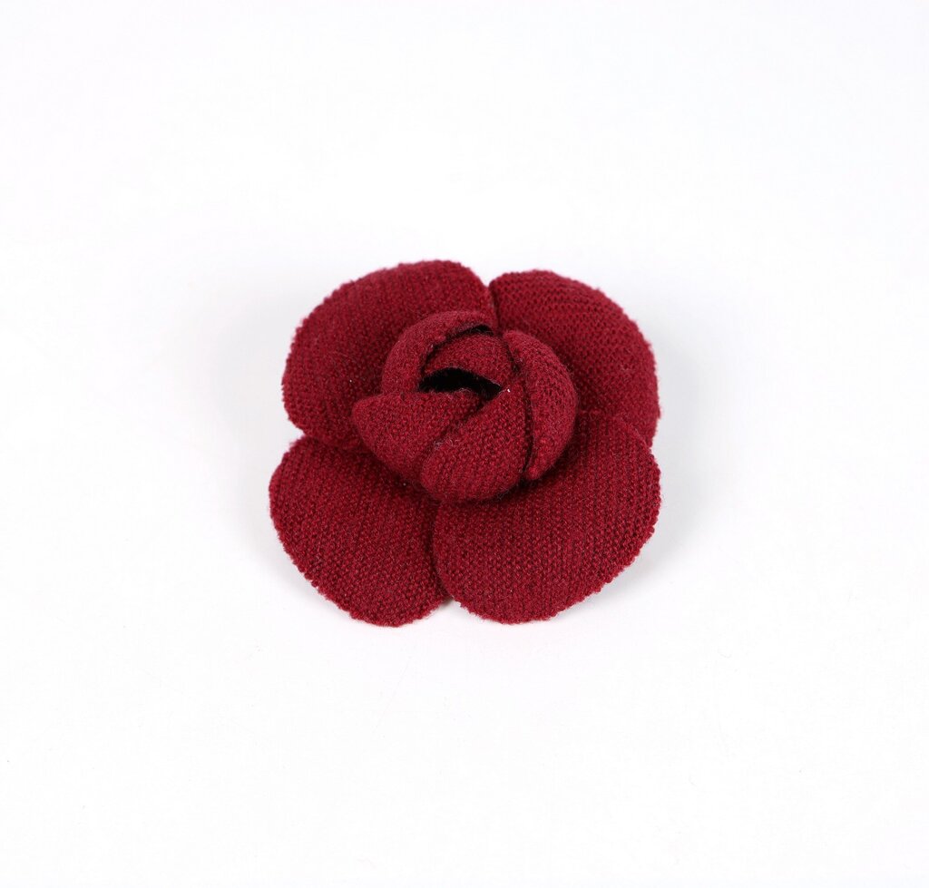 Vintage Bordeaux Camillia Flower Brooch