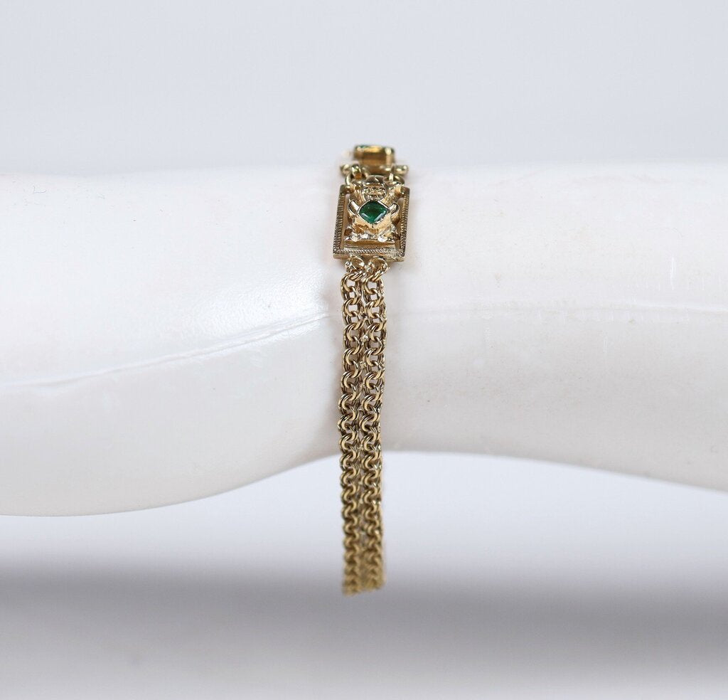 18K Gold and Emerald "Viracocha' Bracelet