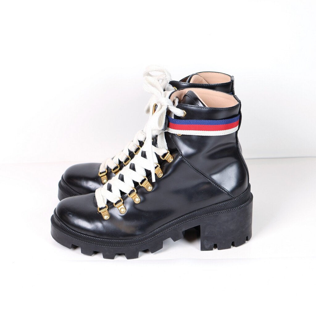 'Sylvie Web' Combat Boots (38.5/8.5)
