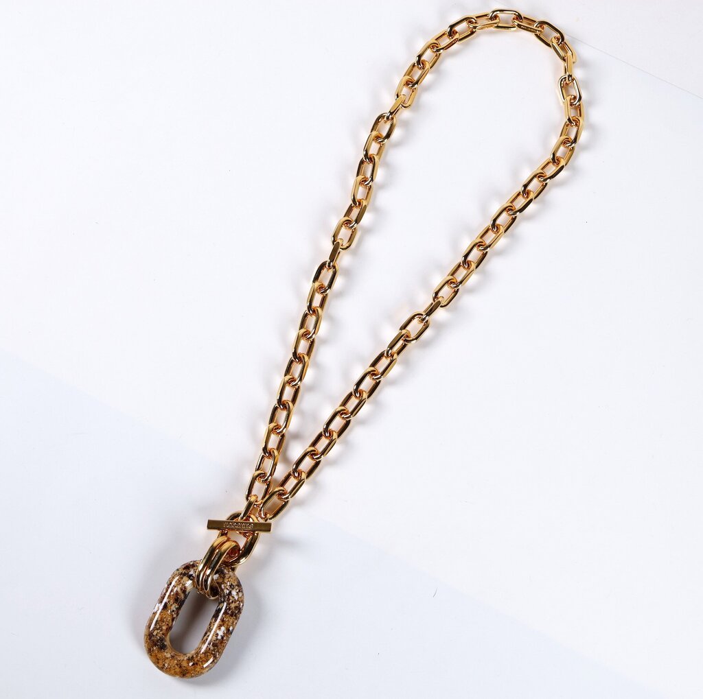 RELIST Gold Tone Oversize Statement Necklace
