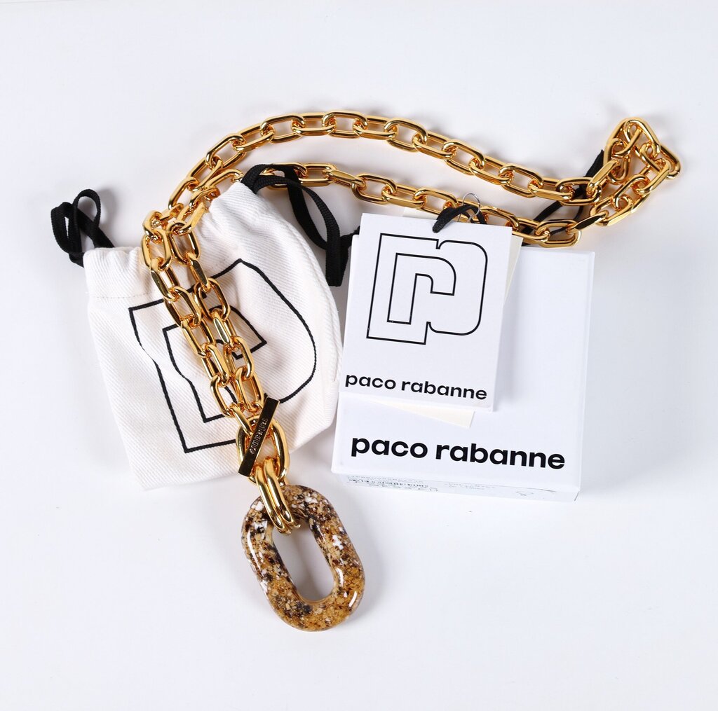 RELIST Gold Tone Oversize Statement Necklace