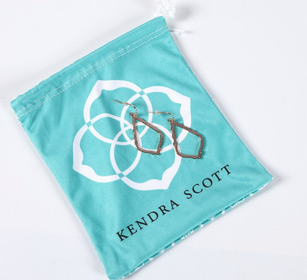 'Sophia' Rose Gold Teardrop Earrings