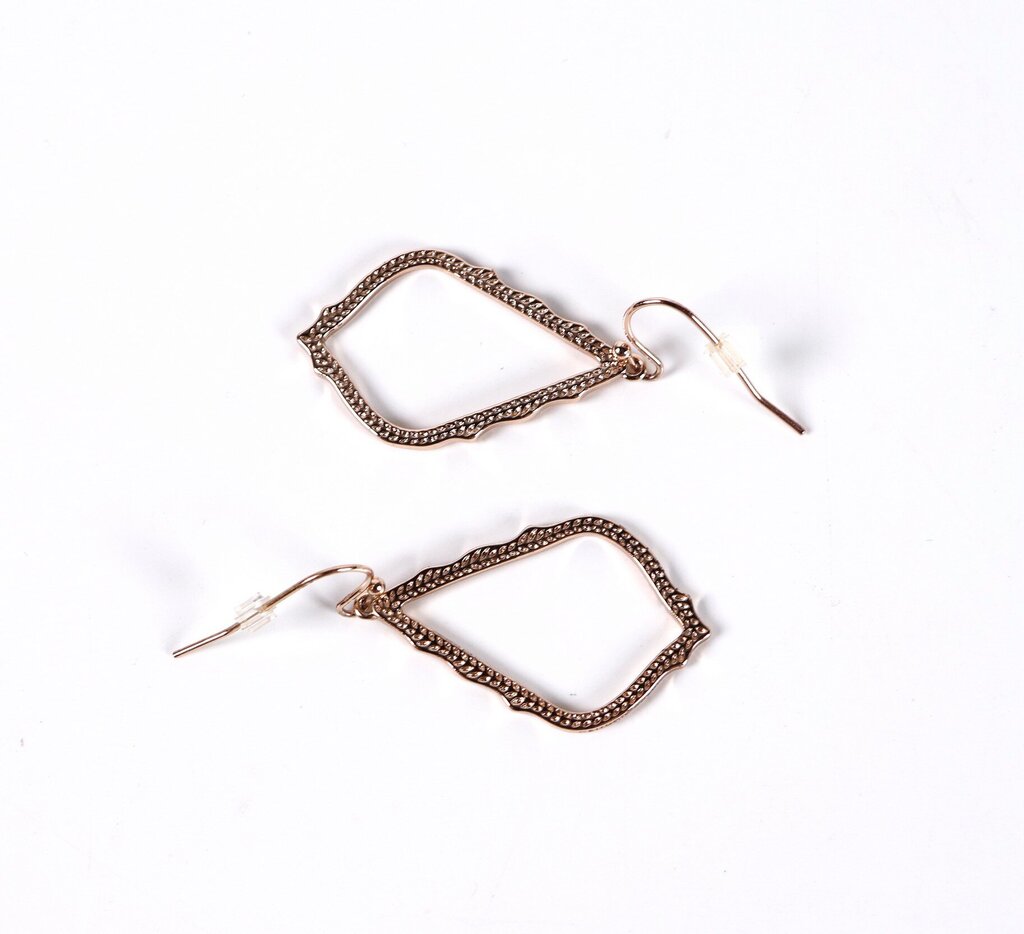 'Sophia' Rose Gold Teardrop Earrings