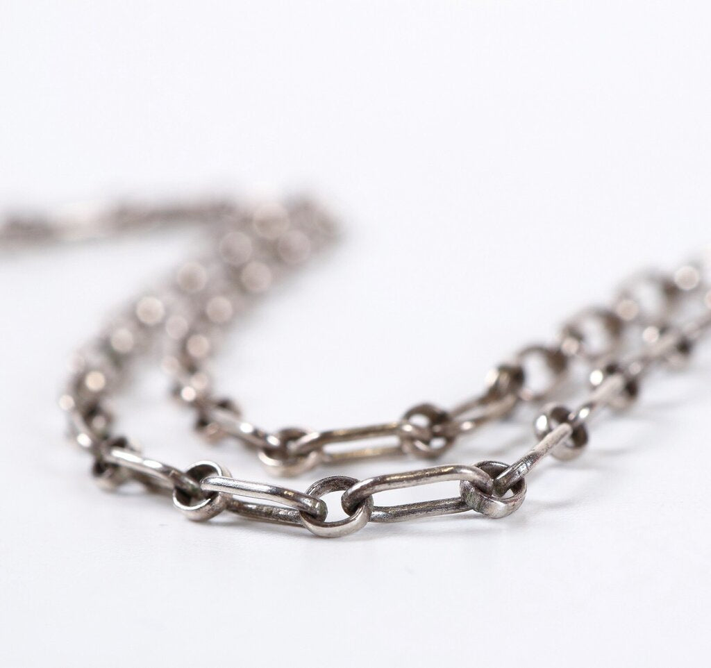 Sterling and Amber Locket Necklace