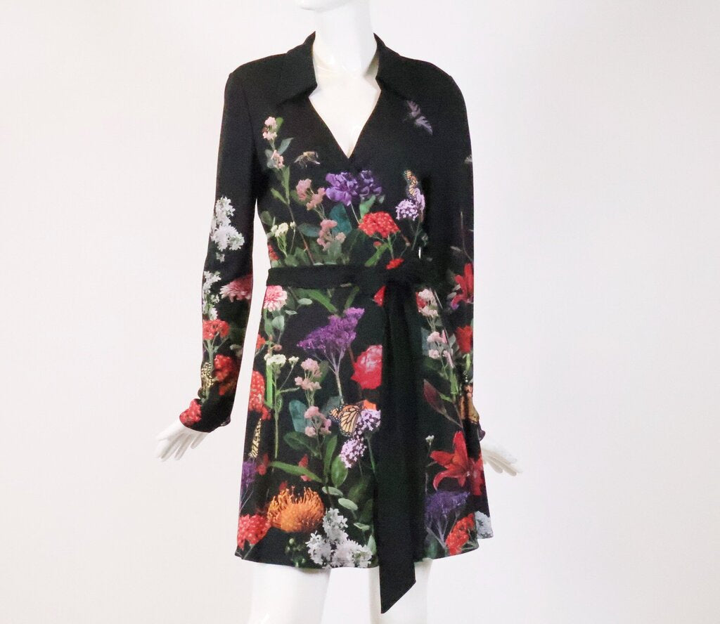(8) 'Secret Garden' Wrap Mini Dress