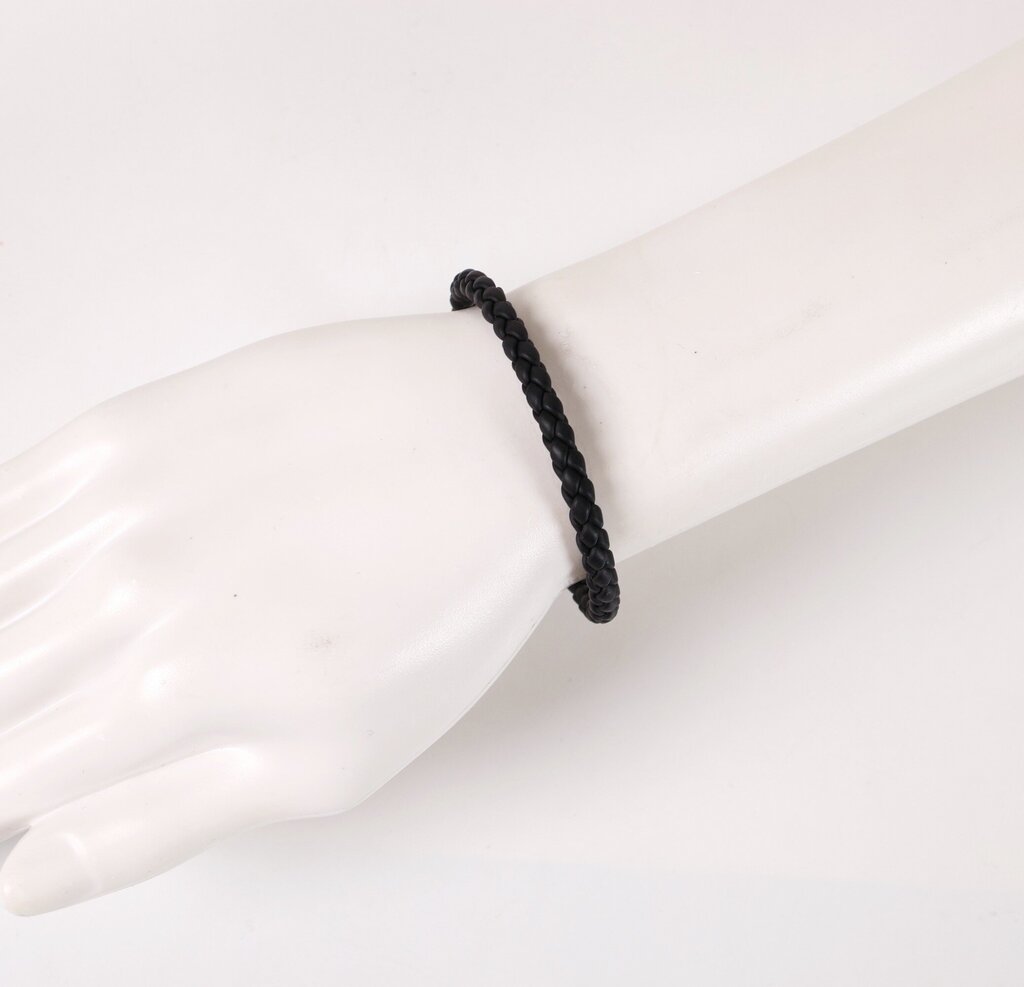 Sterling and Braided Rubber Bracelet