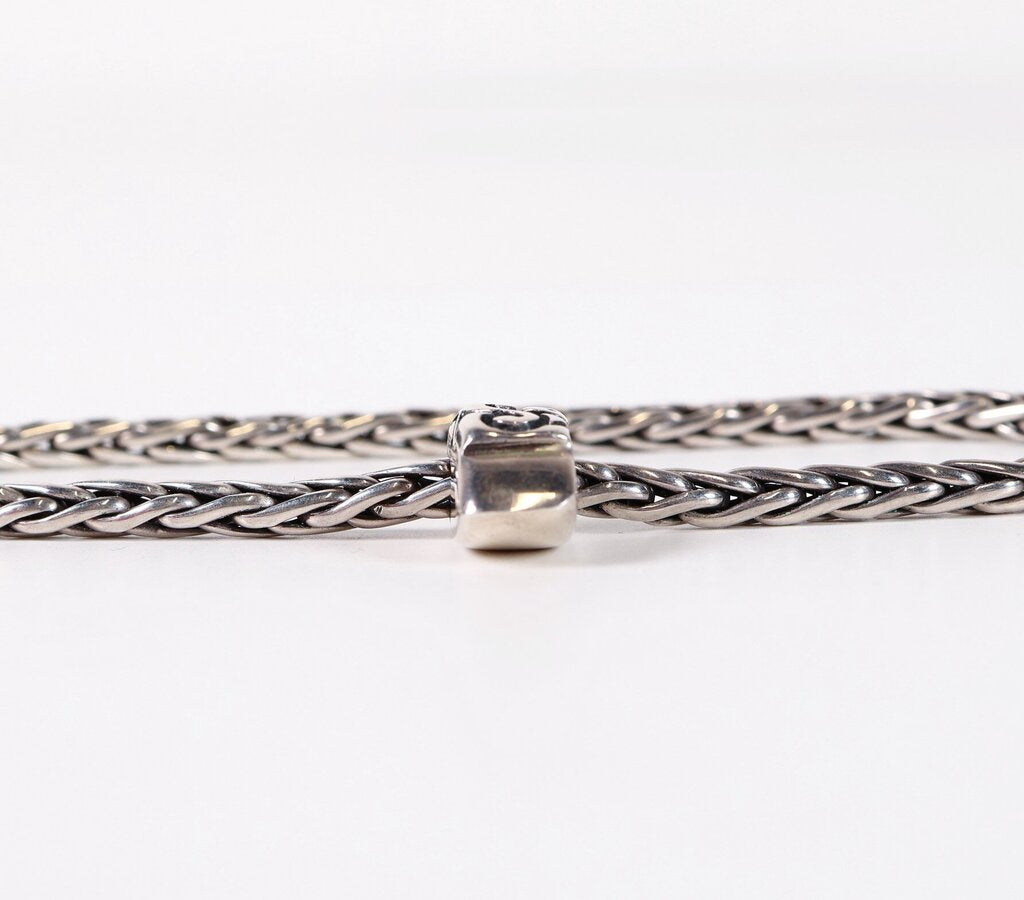 Sterling Wheat Necklace with Bar Pendant