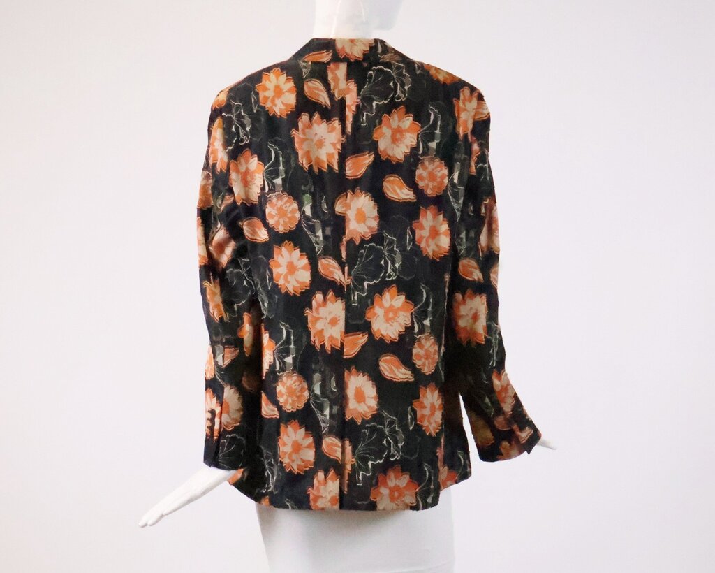 Silk Blend Jacquard Blazer (46)