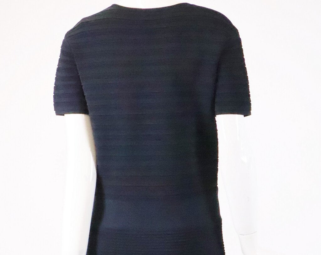 (14) Black Ridged Bodycon Dress