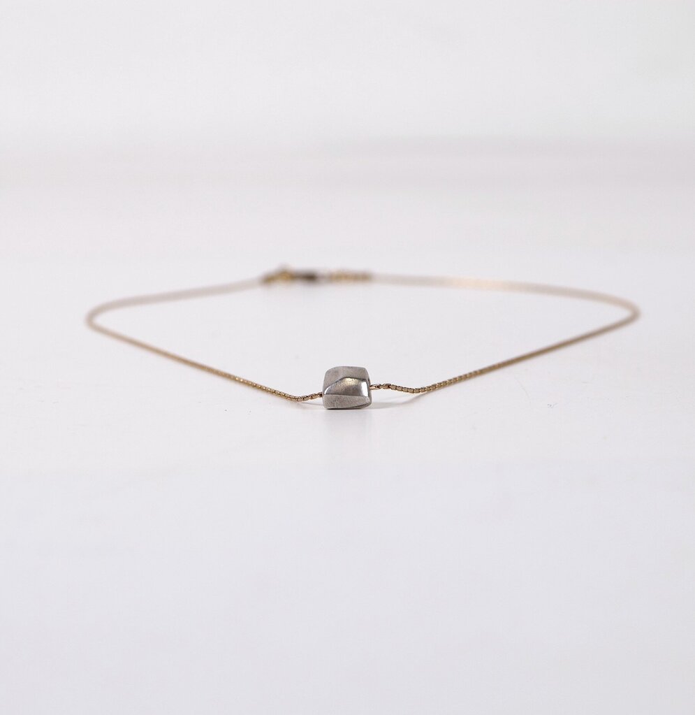 'One Little Faceted Square' Necklace