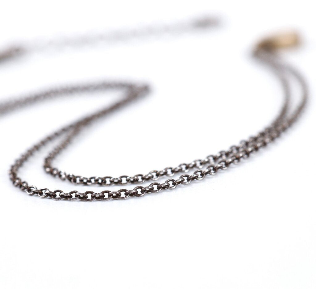 14K Sliding Drop Pendant Necklace