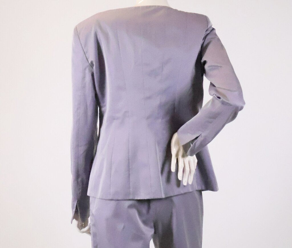 (6) Lilac Silk Blend Pantsuit