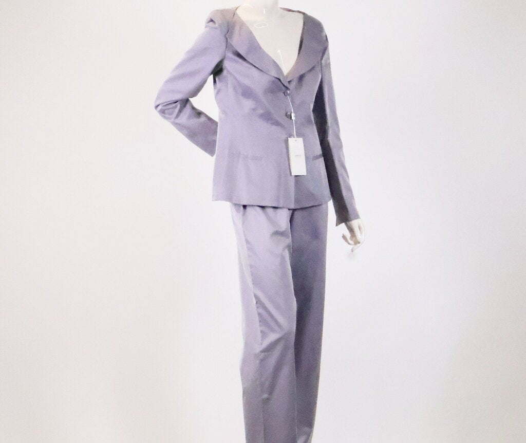 (6) Lilac Silk Blend Pantsuit