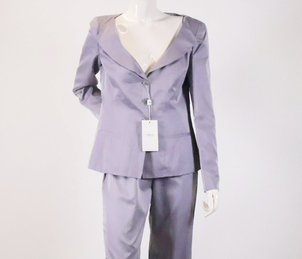 (6) Lilac Silk Blend Pantsuit