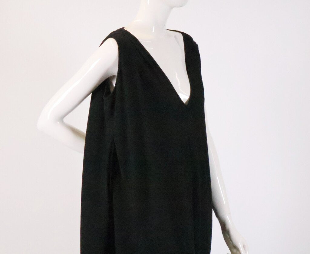 (S) Black Caped Romper