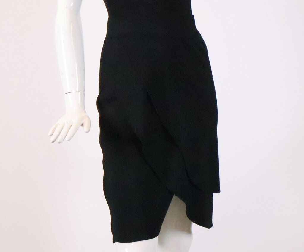 (M) Black Stretch Bodycon Dress