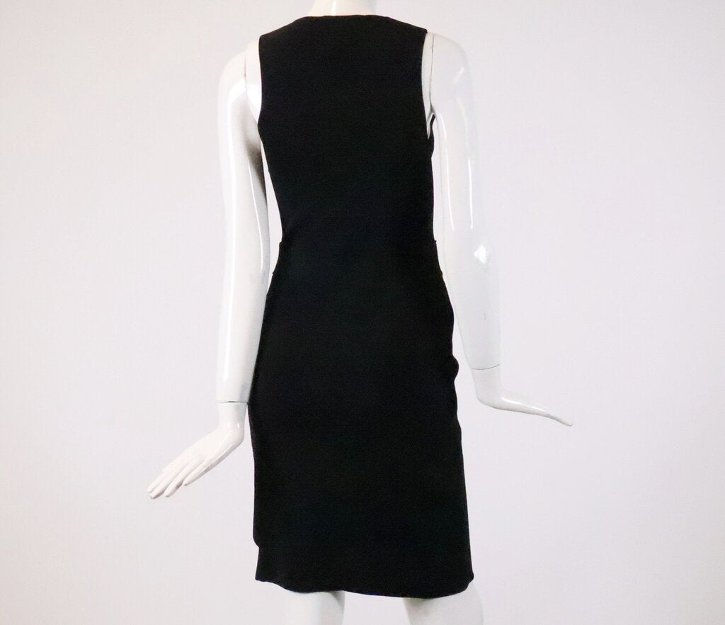 (M) Black Stretch Bodycon Dress