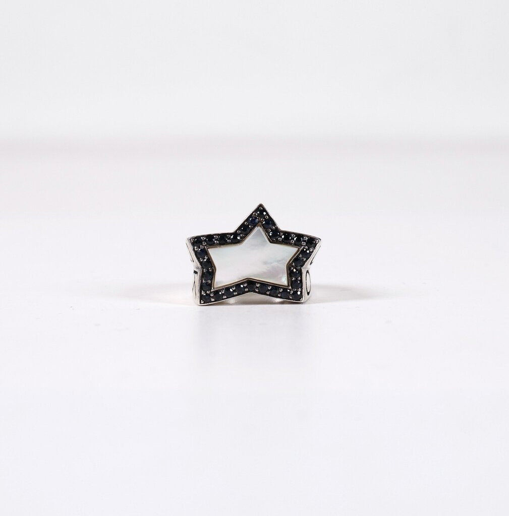 Sterling Sapphire and Mother-of-Pearl 'No Regrets' Ring (5)