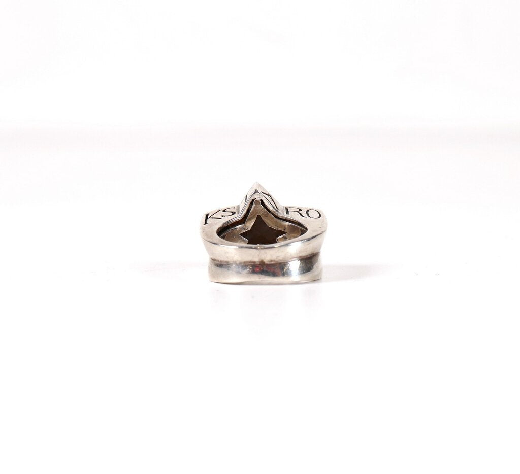 Sterling Sapphire and Mother-of-Pearl 'No Regrets' Ring (5)