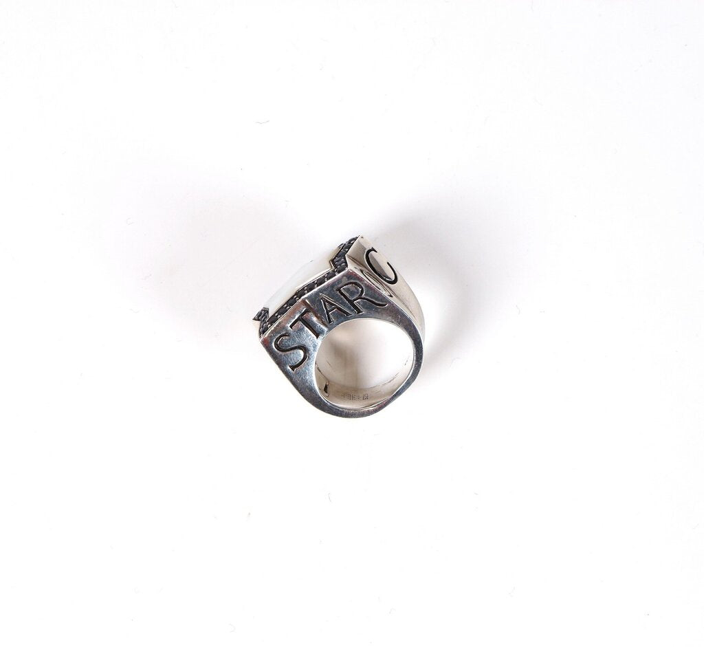 Sterling Sapphire and Mother-of-Pearl 'No Regrets' Ring (5)