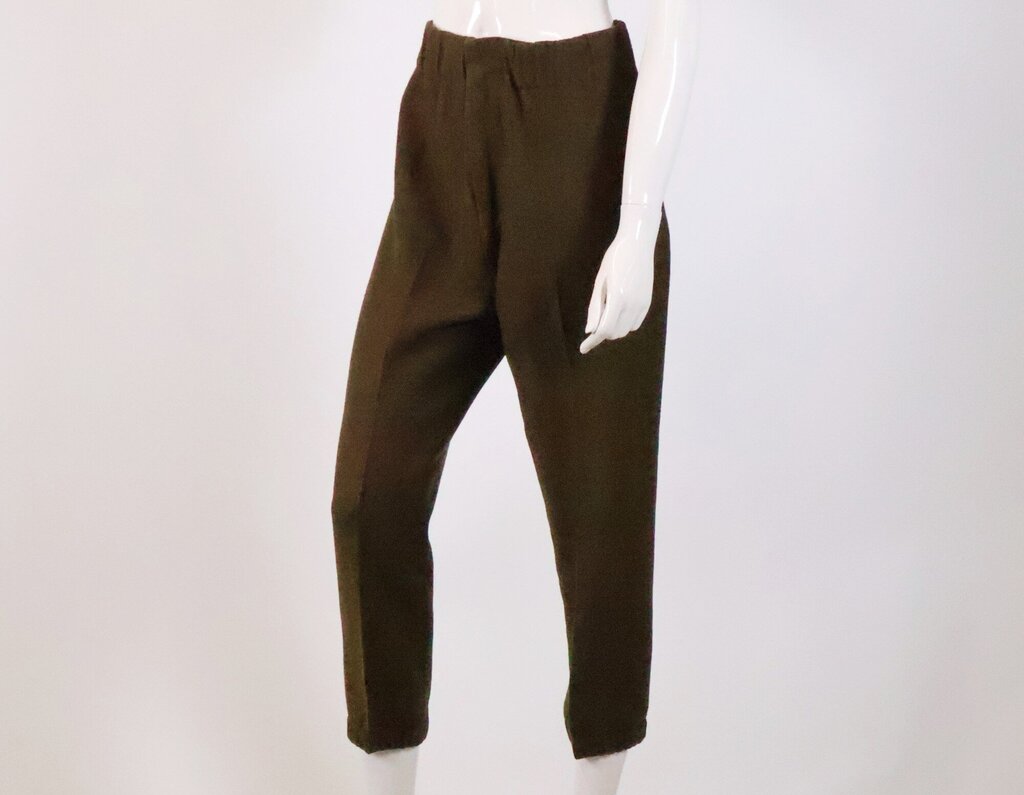 (42/L) Moss Green Capri Trousers