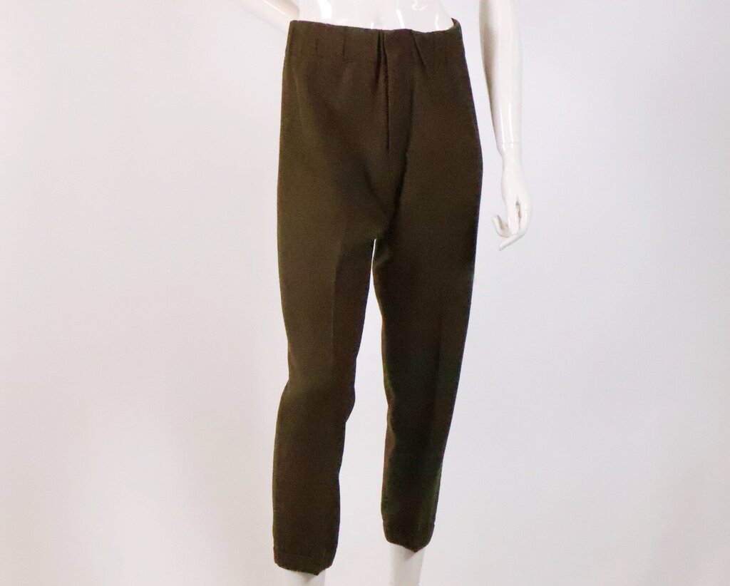 (42/L) Moss Green Capri Trousers