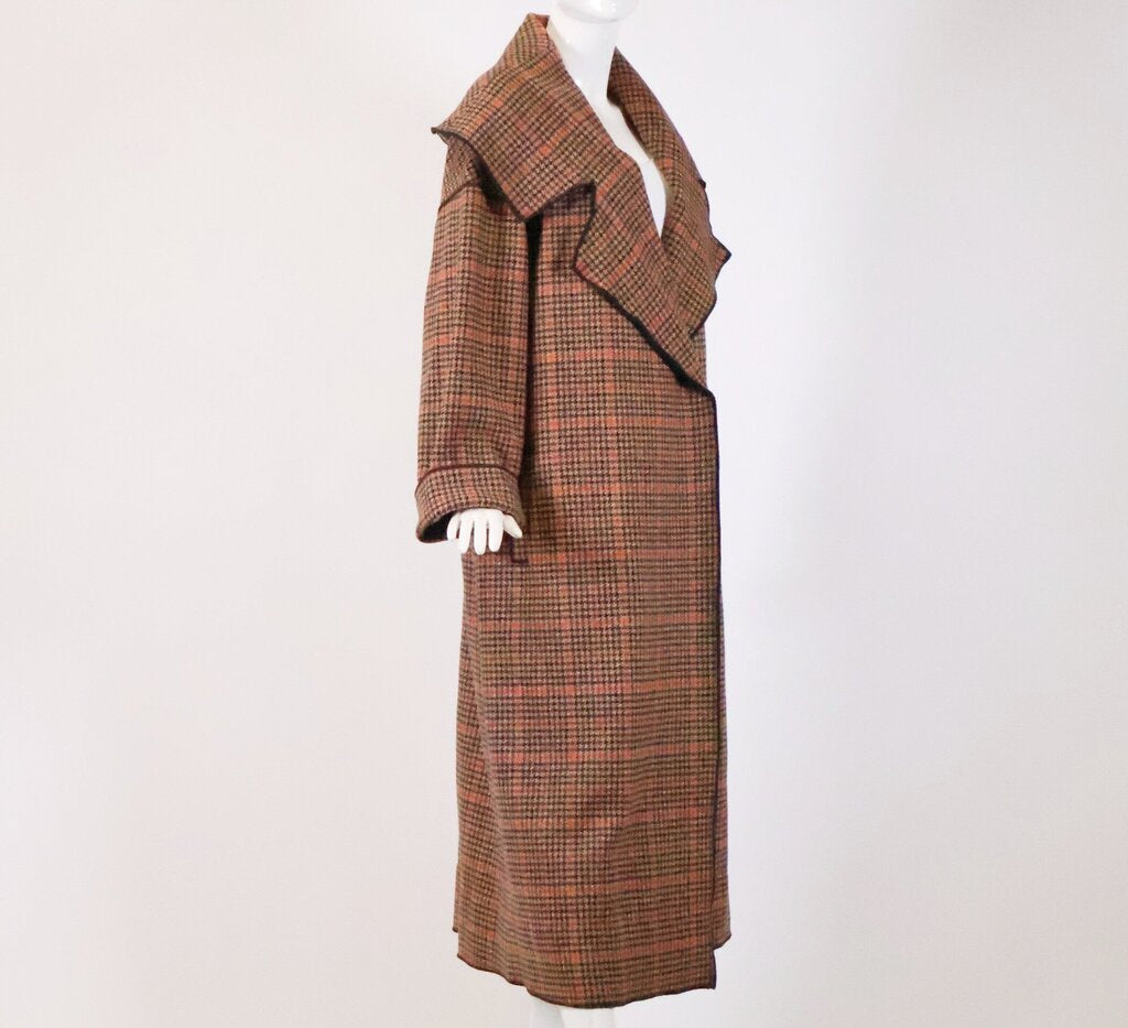 (6) Orange/black Houndstooth Coat