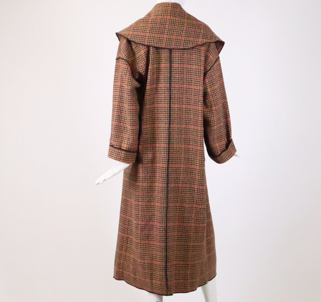 (6) Orange/black Houndstooth Coat