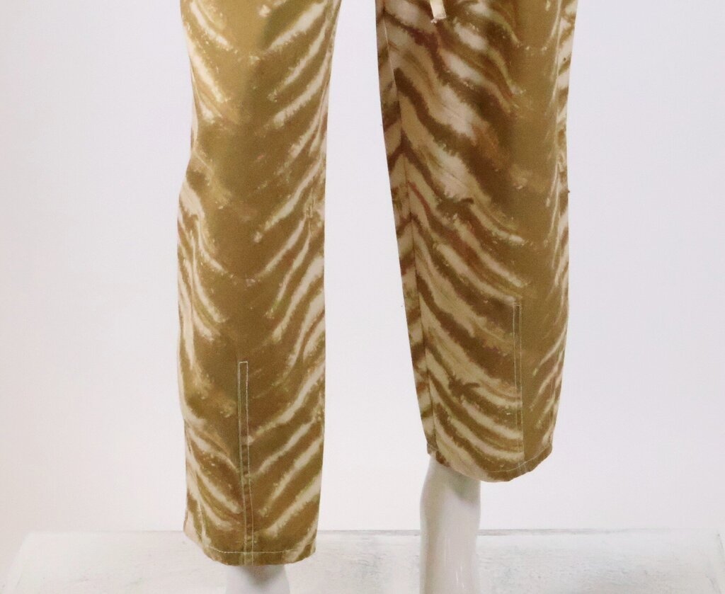 (4) Striped Dye Belted Pants