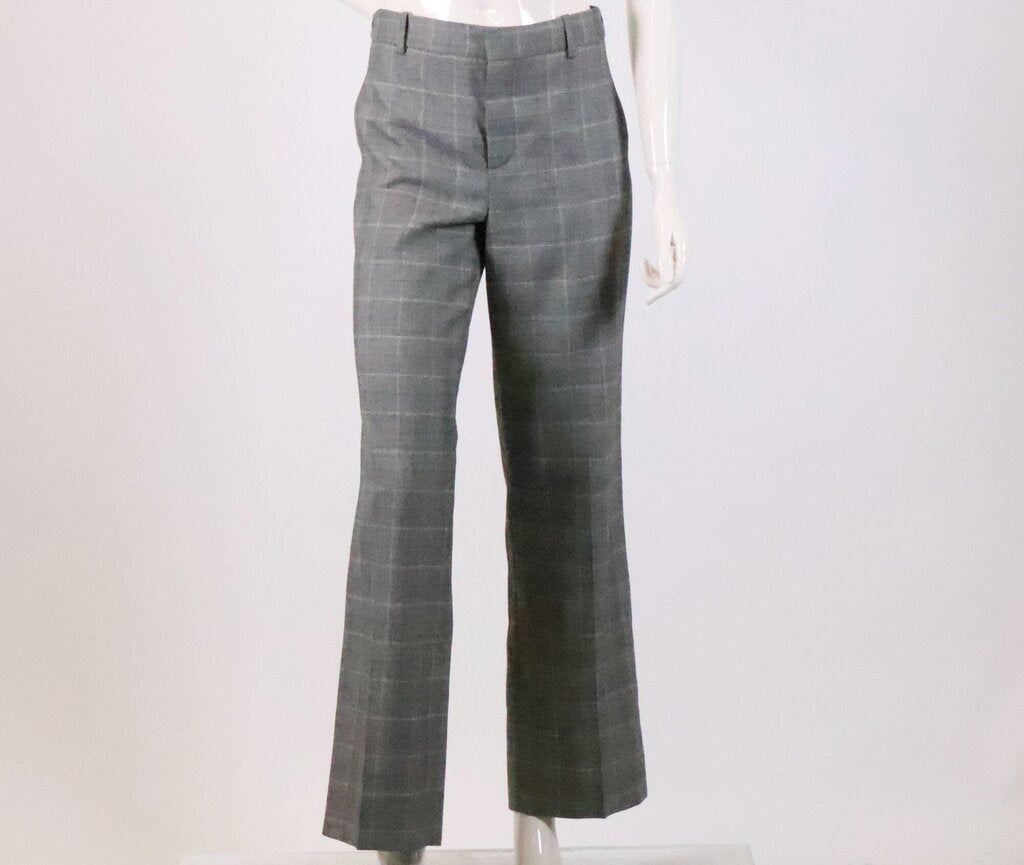 (S) lightweight woven wool trousers