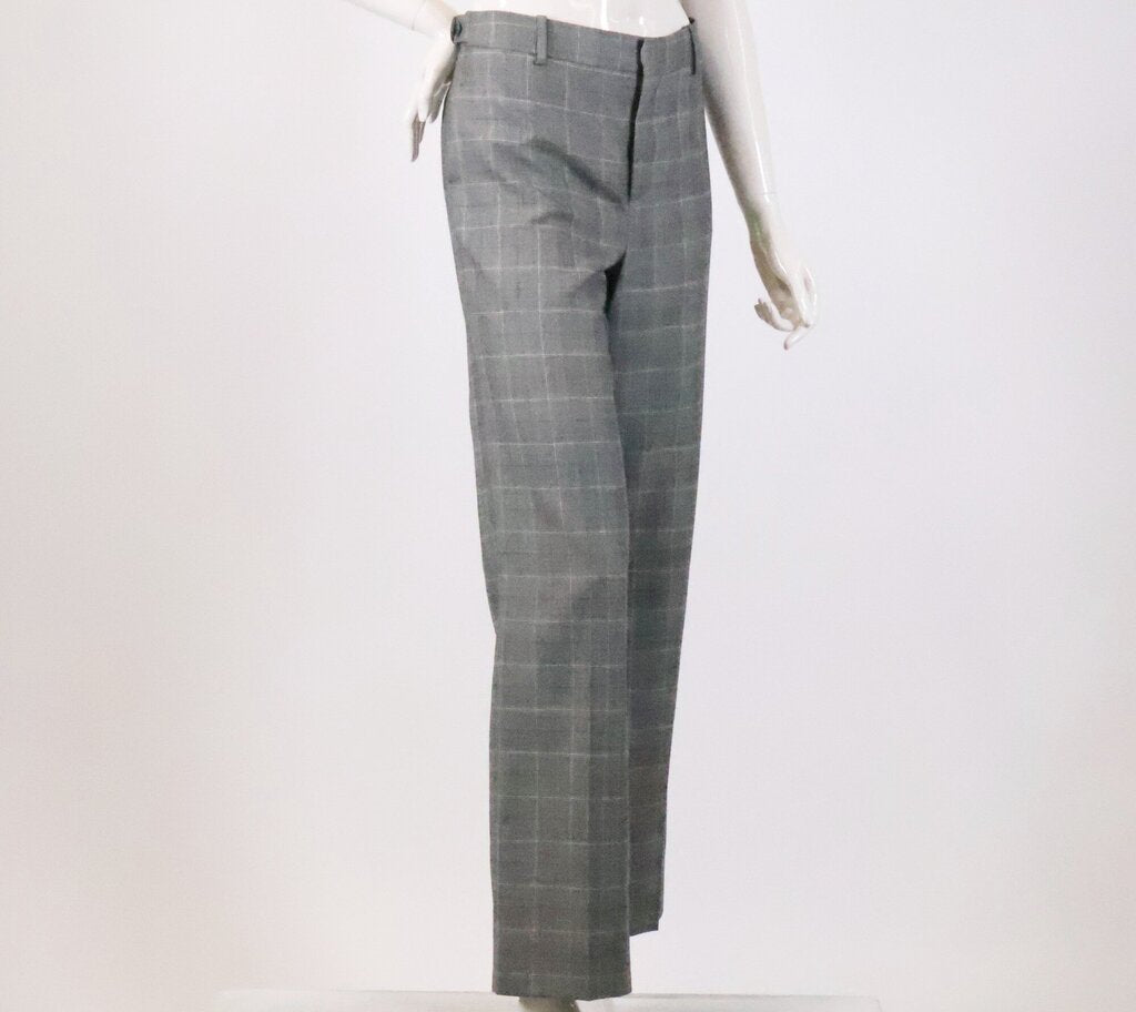 (S) lightweight woven wool trousers